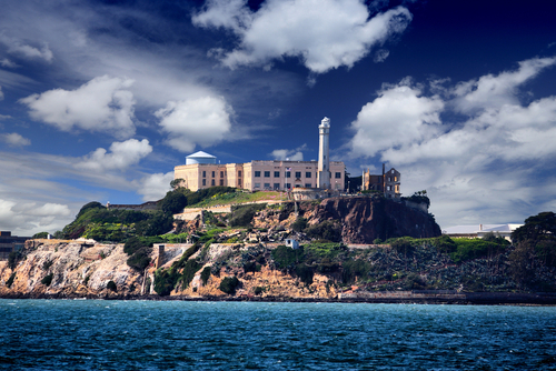 Alcatraz,Prison,Island,In,San,Francisco,,California.,Legendary,Prison,,San