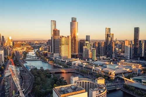 Sunset-Melbourne-Skyline