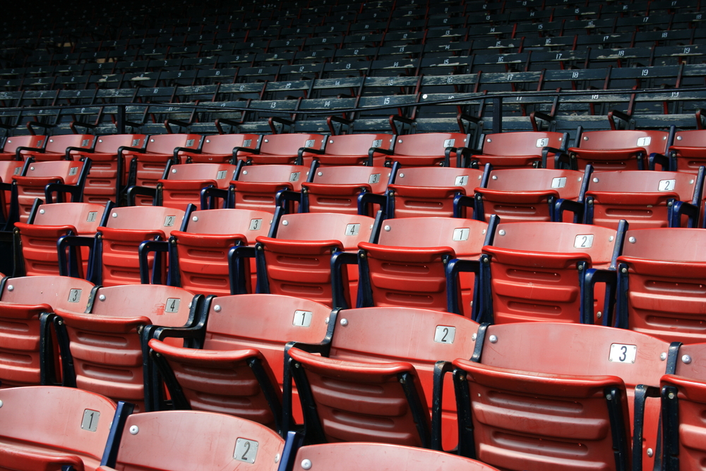 Posti a sedere al Fenway Park di Boston.