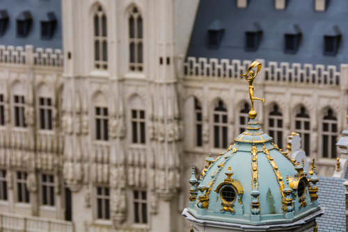 Brussels,,Belgium.,Mini,Europe,In,Highlighting,The,Dome,Of,The