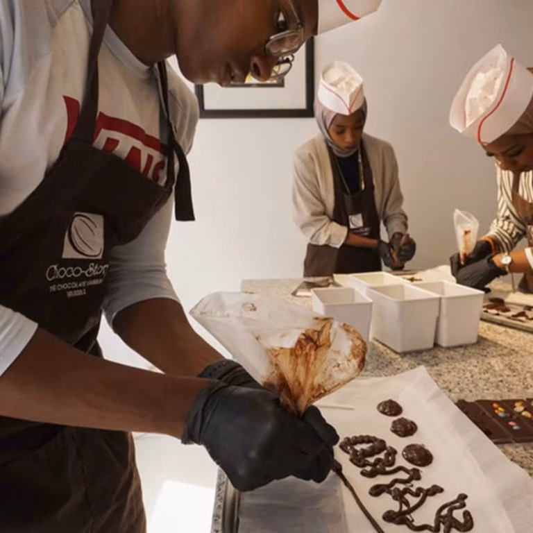 Workshop at Choco-Story in Brussels