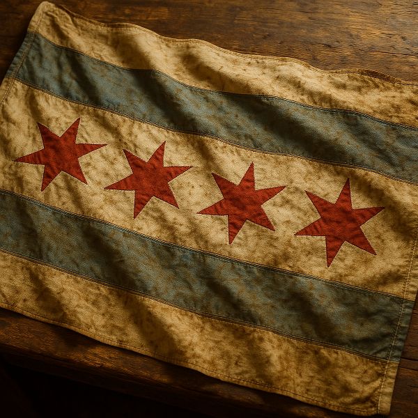 Antique-Chicago-Flag-chicago-history-museum-book-online
