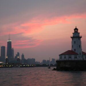 Lake Michigan and Chicago River 1.5-Hour Night Sightseeing Cruise