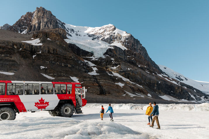 The Columbia Icefield in the Canadian Rockies