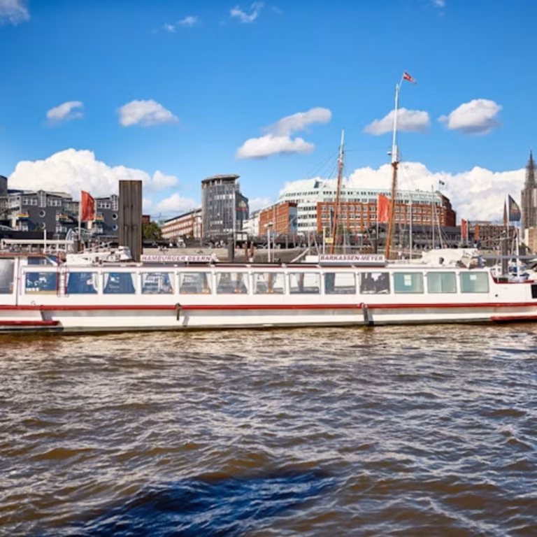 Hamburg: 1-hour boat tour + audio guide