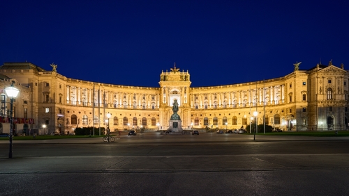 Hofburg,At,Night,,Vienna,,Austria