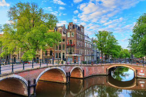 Beautiful,View,Of,The,Iconic,Unesco,World,Heritage,Prinsengracht,And
