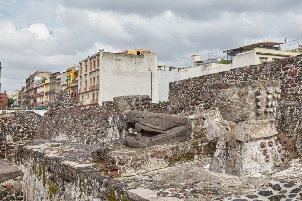 The,Ruins,Of,Templo,Mayor,In,Mexico,City,,Once,Home