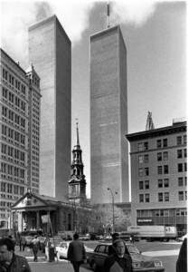 St. Paul's Chapel with the World Trade Center