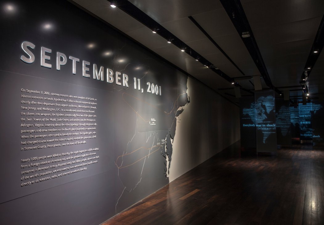 Entrance to the September 11, 2001 historical exhibition at the 9/11 Museum