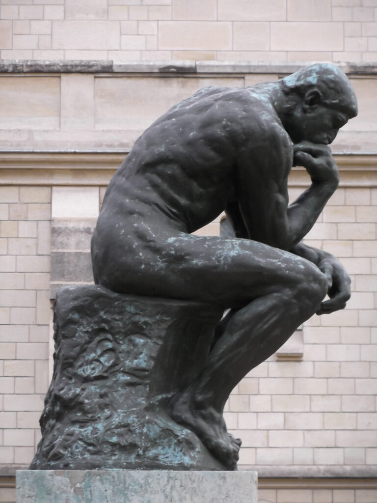 The Thinker seen from its right side, Musée Rodin, Paris