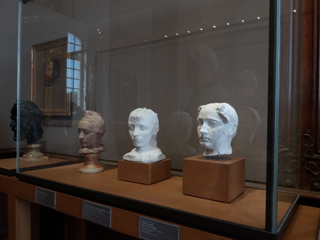 Plaster busts by Camille Claudel at the Musée Rodin, Paris