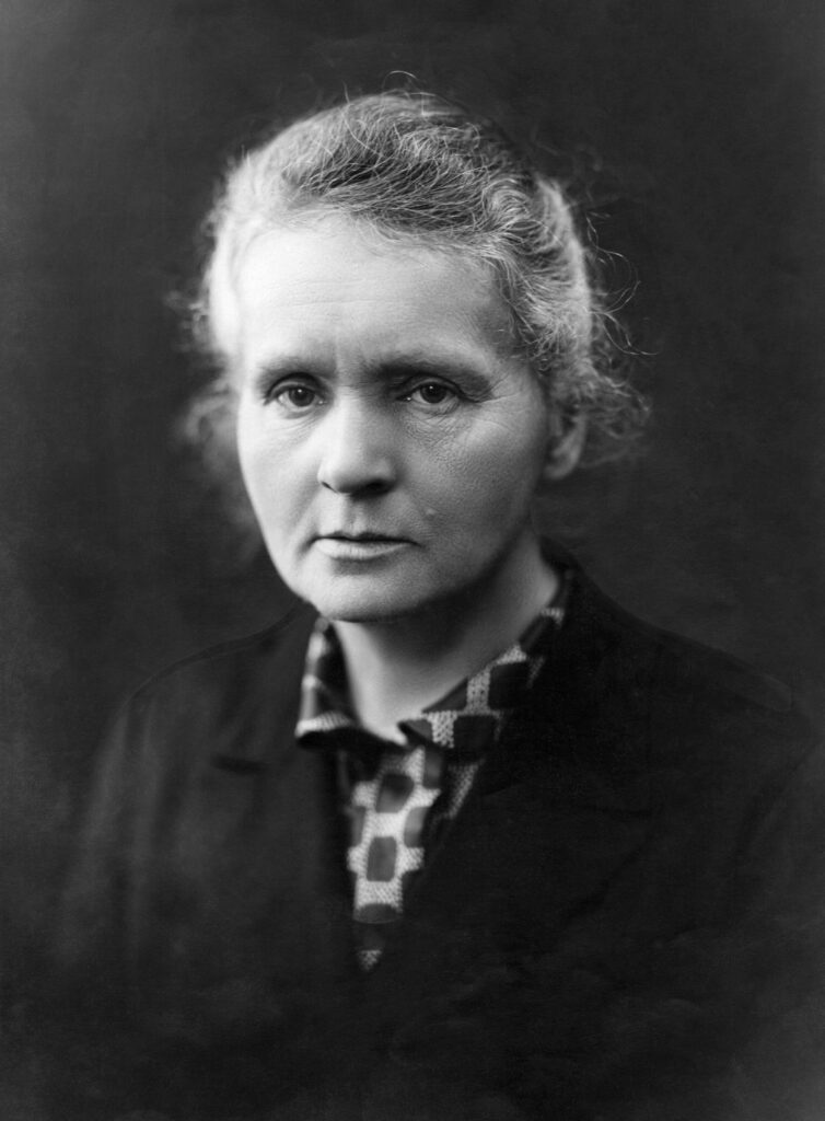 Portrait of Marie Curie, around 1920