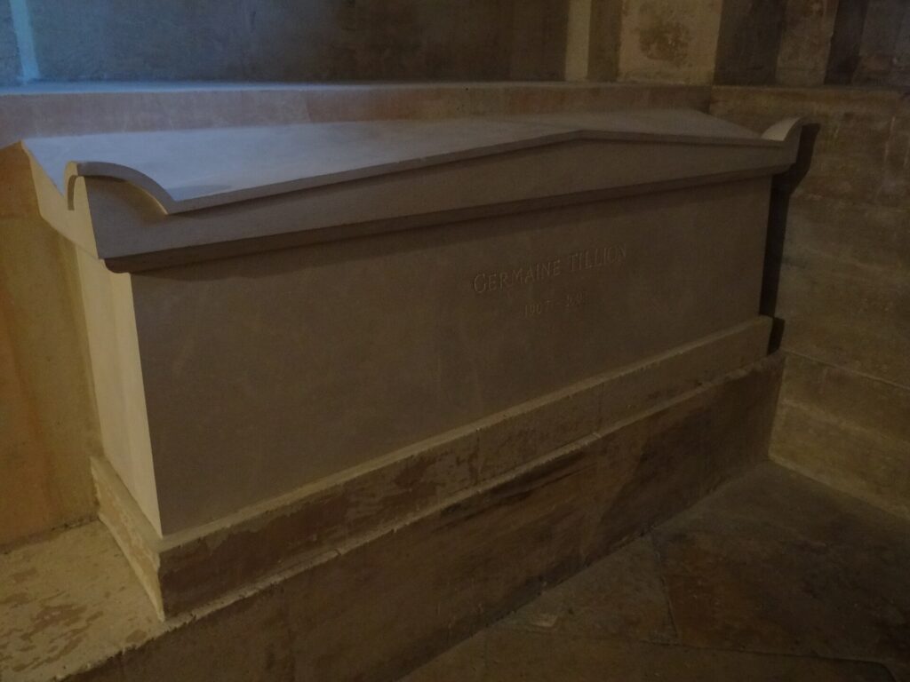 Germaine Tillion's tomb in the crypt of the Panthéon