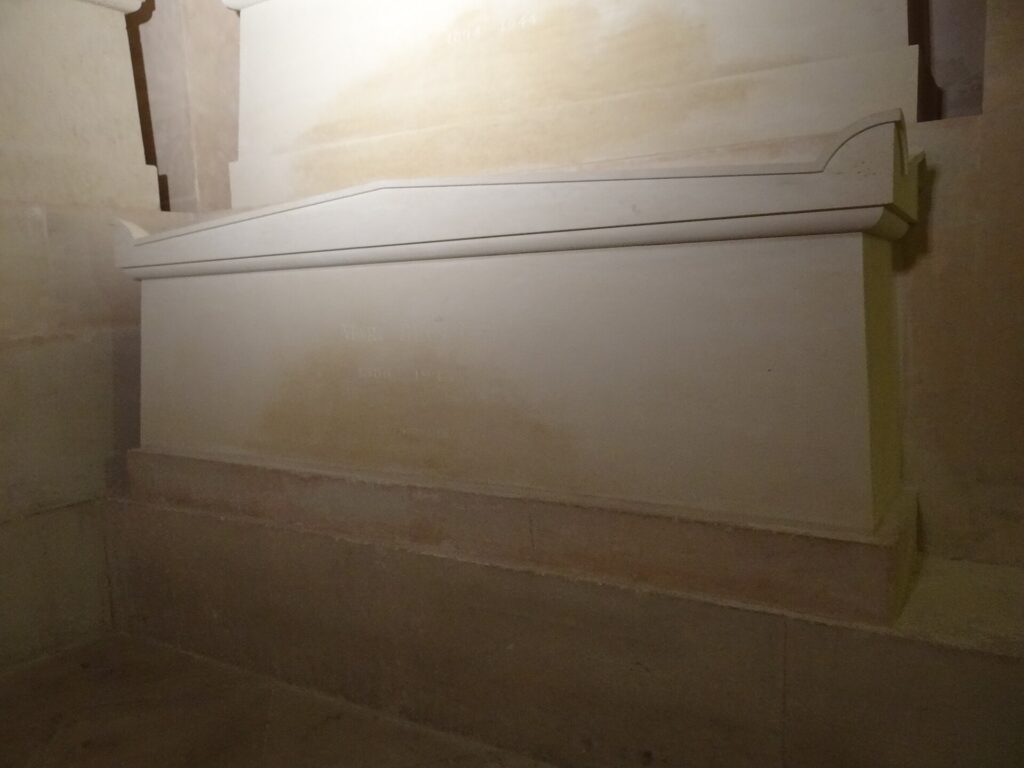Simonne Vidal and Marc Bloch's tombs in the Panthéon crypt