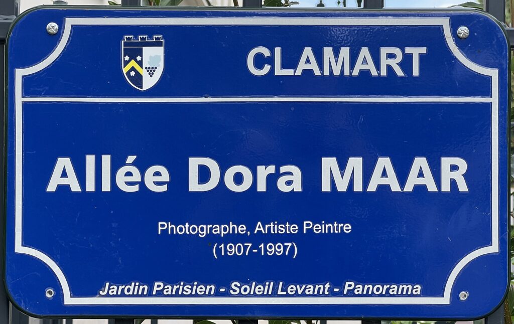 Street sign for Allée Dora Maar in Clamart