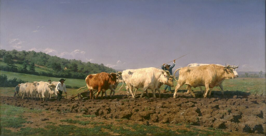 “El arado en el Nivernais”, de Rosa Bonheur