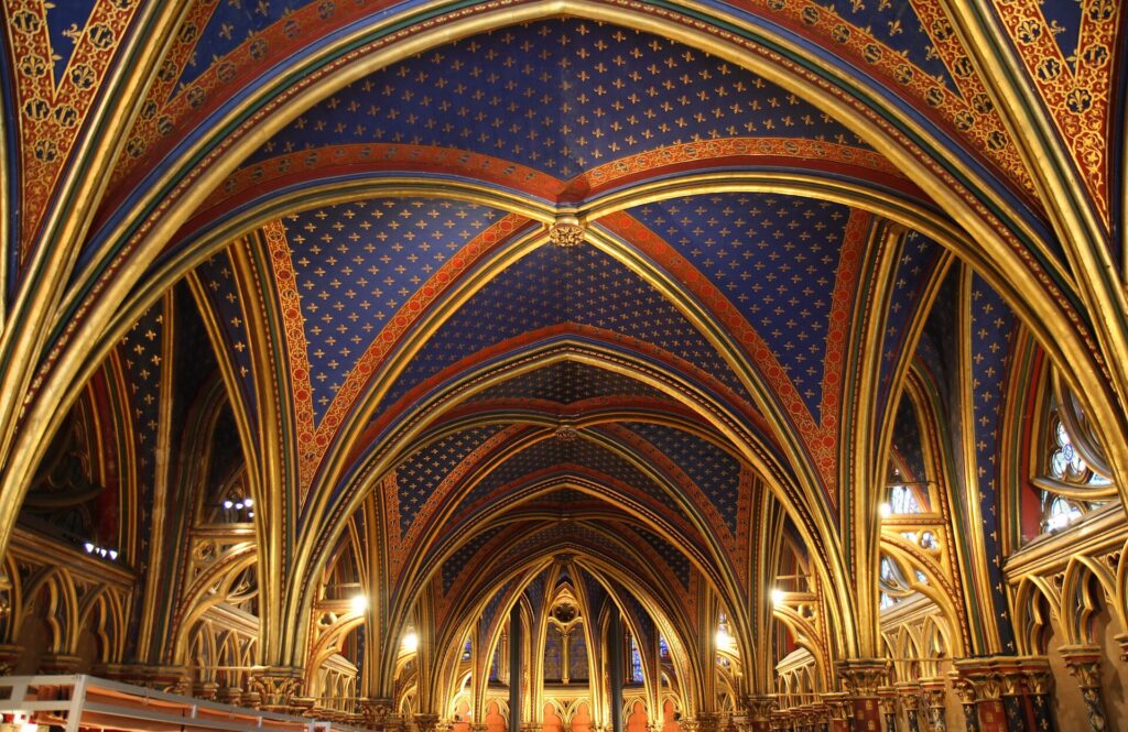 The lower chapel of Sainte-Chapelle
