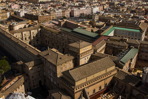 View,Of,The,Sistine,Chapel,From,St.,Peter’s,Basilica,,