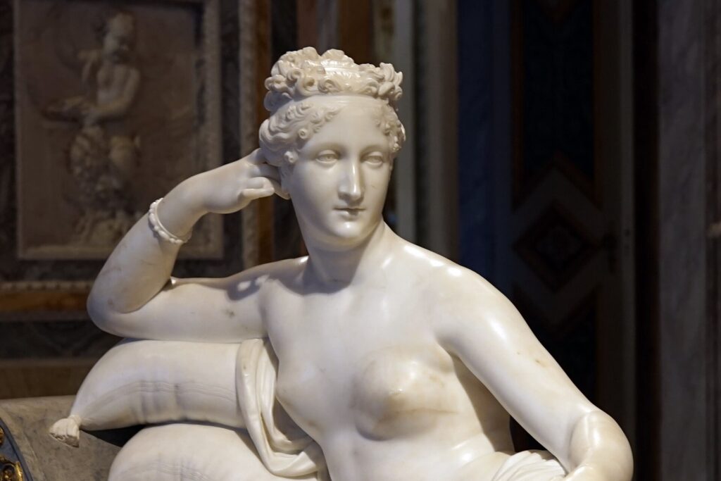 Pauline Bonaparte as Venus Victrix in the Sala della Paolina