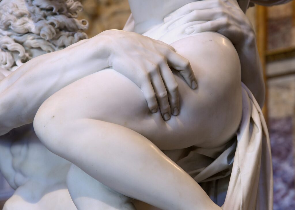 Detail of Bernini’s Rape of Proserpina