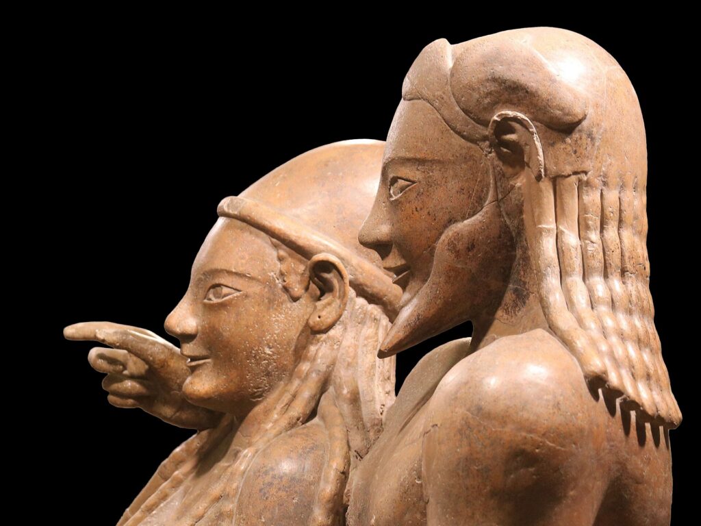 Detail of the Sarcophagus of the Spouses
