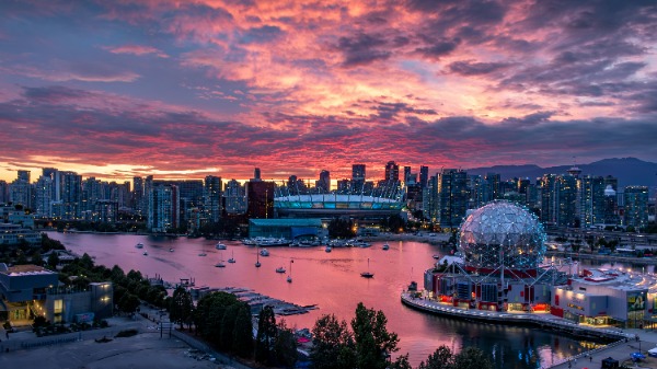 science-world-vancouver-evening