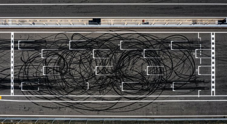 Aerial view of the Madring Circuit layout in Madrid