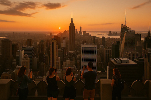 top-of-the-rock-sunset-empire-state-view